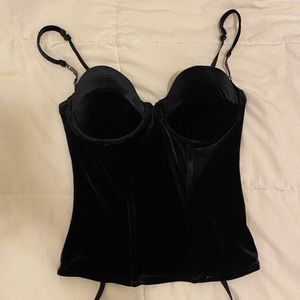 Vintage 90s Fredricks of Hollywood Velvet Corset